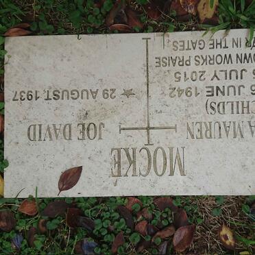 MOCKE Joe David 1937- &amp; Edna Maureen CHILDS 1942-2015