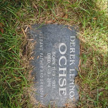 OCHSE Derek Lennox 1931-2016