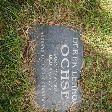 OCHSE Derek Lennox 1931-2016