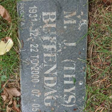 BUITENDAG M.J. 1931-2000