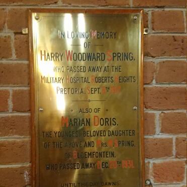 SPRING Harry Woodward -1917 :: SPRING Marian Doris -1931