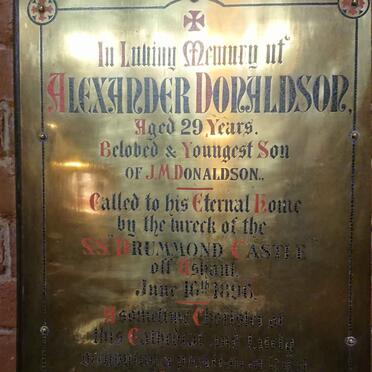 DONALDSON Alexander -1896