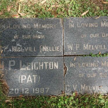 MELVILL W.P &amp; P. :: MELVILL C.V. :: LEIGHTON J.P. -1987