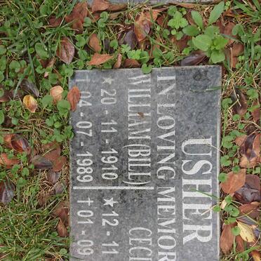 USHER William 1910-1989 &amp; Cecily 1916-1998