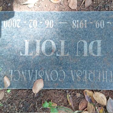 TOIT Theresa Constance, du 1918-2000