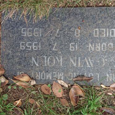 KOEN Gavin 1959-1995