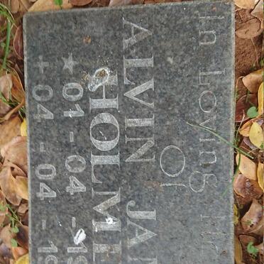 HOLMES Alvin James 1932-1998