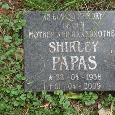 PAPAS Shirley 1938-2009