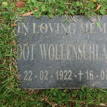 WOLLENSCHLAEGER Dot 1922-2006
