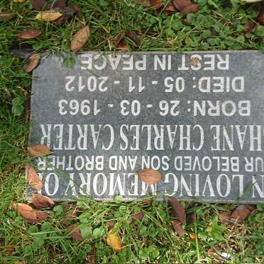 CARTER Shane Charles 1963-2012