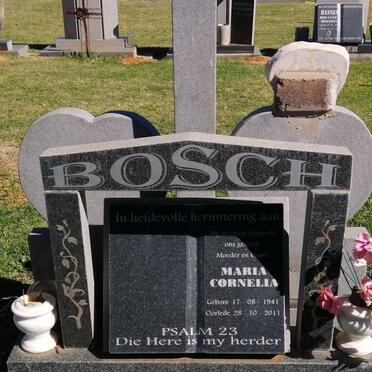 BOSCH Maria Cornelia 1941-2011