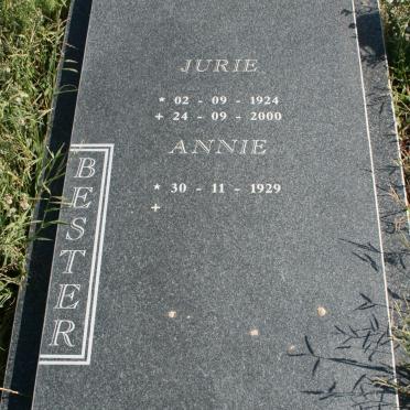 BESTER Jurie 1924-2000 &amp; Annie 1929-