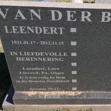 BIJL Leendert, van der 1931-2012