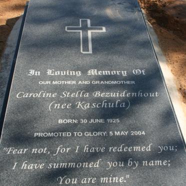 BEZUIDENHOUT Caroline Stella nee KASCHULA 1925-2004