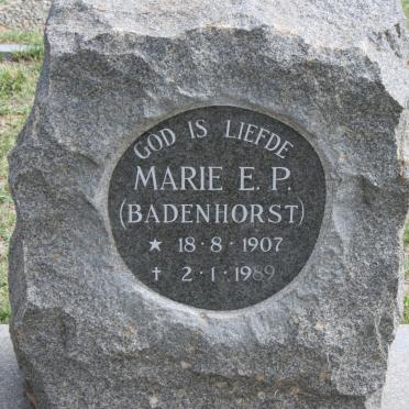 BOSMAN Marie E.P. nee BADENHORST 1907-1989