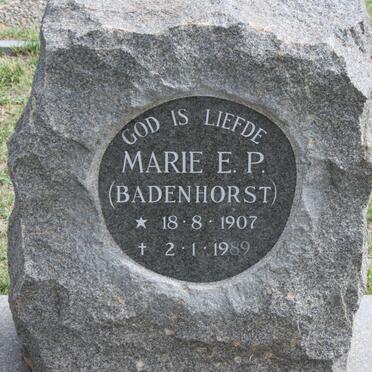BOSMAN Marie E.P. nee BADENHORST 1907-1989