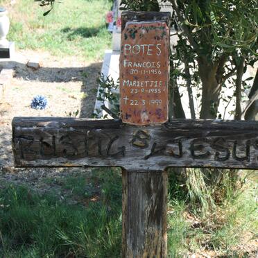BOTES Francois 1956- &amp; Marietjie 1955-1999