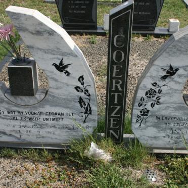COERTZEN ? Jacobus ? 1927-? &amp; Anna Maria KRUGER 192?-1989