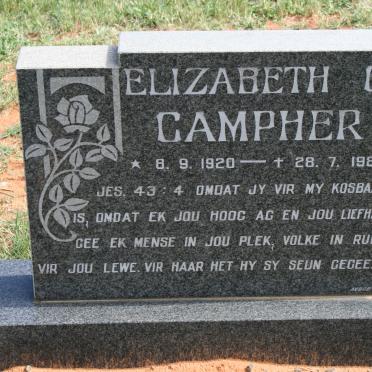 CAMPHER Elizabeth C. 1920-1985
