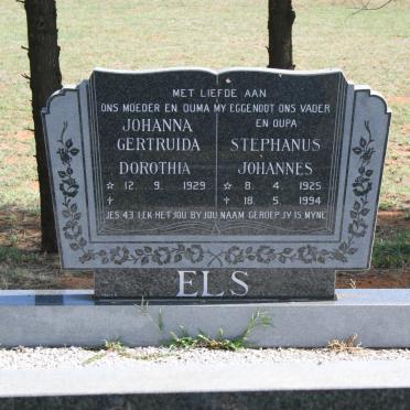 ELS Stephanus Johannes 1925-1994 &amp; Johanna Gertruida Dorothia 1929-