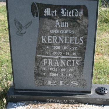 ELS Kerneels 1920-2000 &amp; Francis 1928-2004