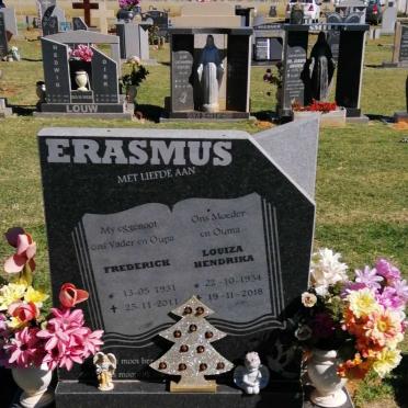 ERASMUS Frederick 1931-2011 &amp; Louiza Hendrika 1934-2018