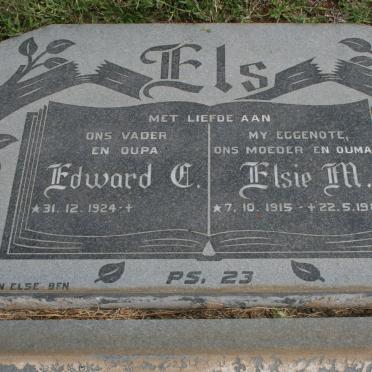 ELS Edward C. 1924- &amp; Elsie M. 1915-1981