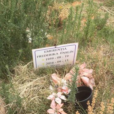 ENSLIN Emerentia Frederika 1951-2016