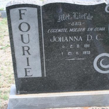 FOURIE Johanna D.C. 1911-1975