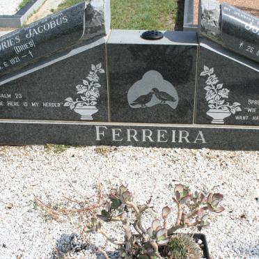 FERREIRA Andries Jacobus 1921- &amp; Johanna MARX 1921-1995
