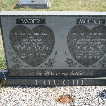 FOUCHE Pieter Paulus 1924- &amp; Jessie C.P. LABUSCHAGNE 1931-1992
