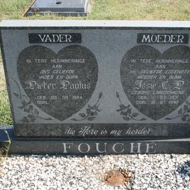 FOUCHE Pieter Paulus 1924- &amp; Jessie C.P. LABUSCHAGNE 1931-1992