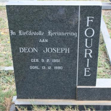 FOURIE Deon Joseph 1951-1980