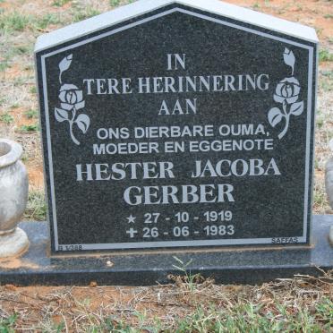 GERBER Hester Jacoba 1919-1983