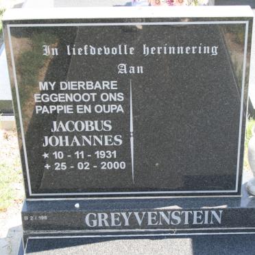 GREYVENSTEIN Jacobus Johannes 1931-2000
