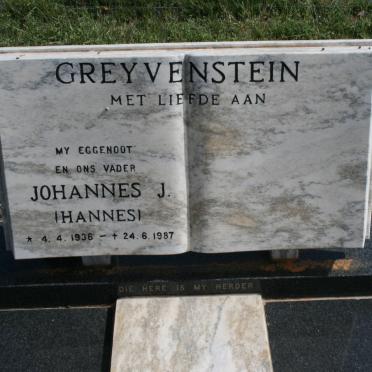 GREYVENSTEIN Johannes J. 1938-1987