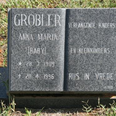 GROBLER Anna Maria 1909-1996