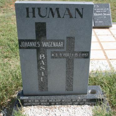 HUMAN Johannes Wagenaar 1930-1997
