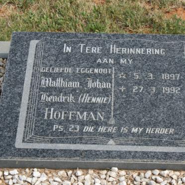 HOFFMAN Mallhiam Johan Hendrik 1897-1992