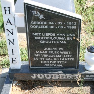 JOUBERT Hannie 1912-1999