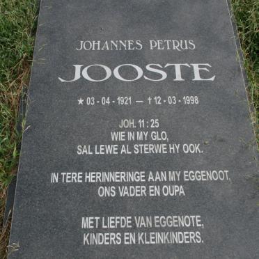 JOOSTE Johannes Petrus 1921-1998