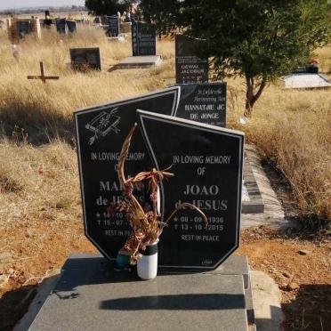 JESUS Joao, de 1936-2015 &amp; Maria 1935-2012