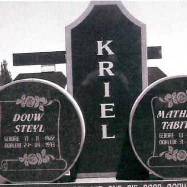 KRIEL Douw Steyl 1922-1993 &amp; Mathilda Tabitha 1921-2001