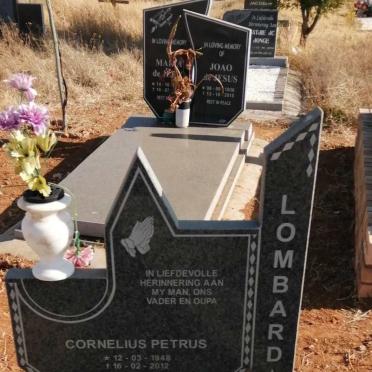 LOMBARD Cornelius Petrus 1948-2012