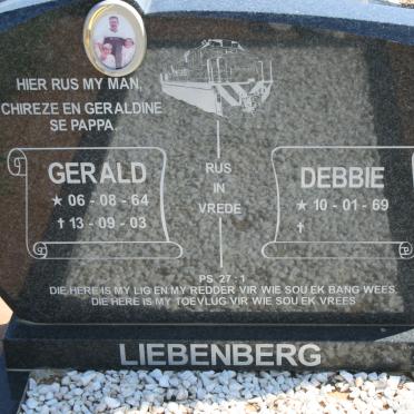 LIEBENBERG Gerald 1964-2003 &amp; Debbie 1969-
