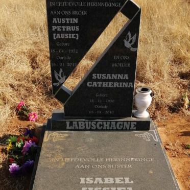LABUSCHAGNE Susanna Catherina 1930-2010 :: LABUSCHAGNE Austin Petrus 1952-2013