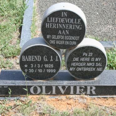 OLIVIER Barend G.J.J. 1925-1999