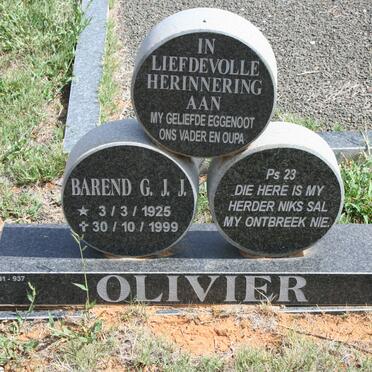 OLIVIER Barend G.J.J. 1925-1999