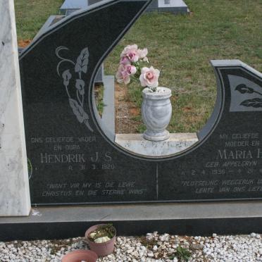 POTGIETER Hendrik J.S 1920 - &amp; Maria H.D. APPELGRYN 1936-1992