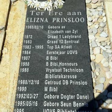PRINSLOO Elizabeth nee VAN ZYL 1965-2015